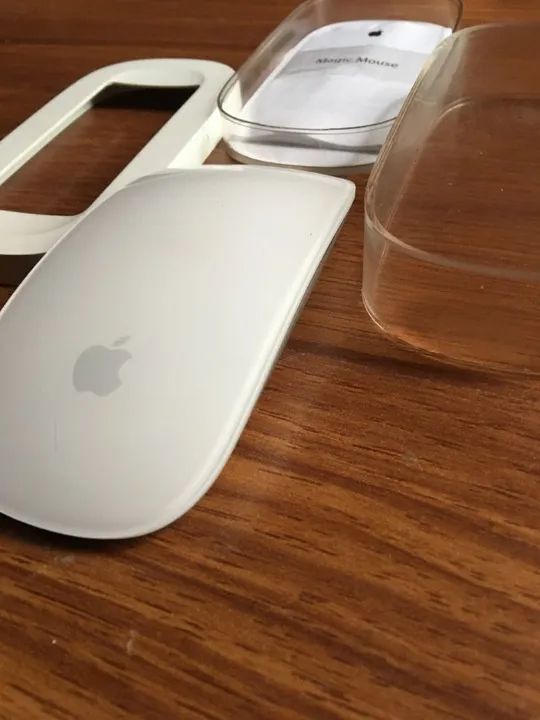 magic mouse 1 apple moderno perfeito bluetooth s/fio para macbook pro air imac mac mini - Foto 2