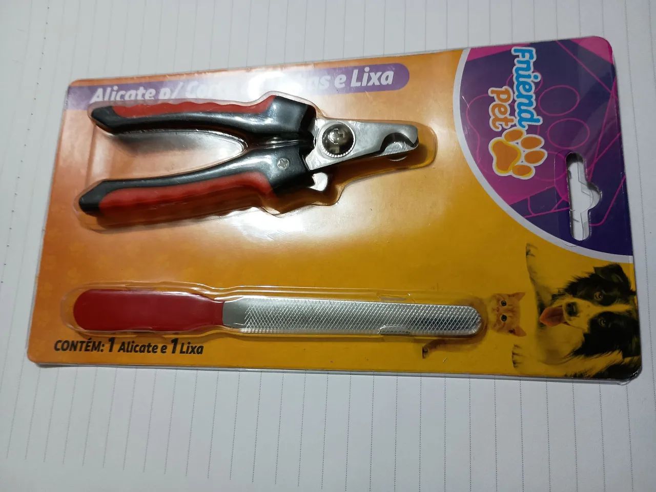 Kit para cortar unhas de pet