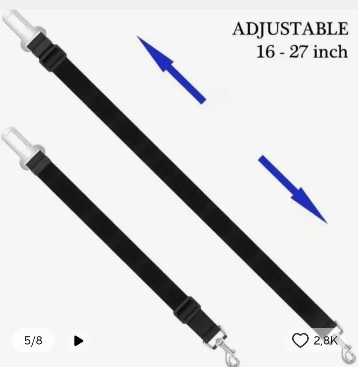 Adaptador para cinto de segurança de cachorro - Foto 6