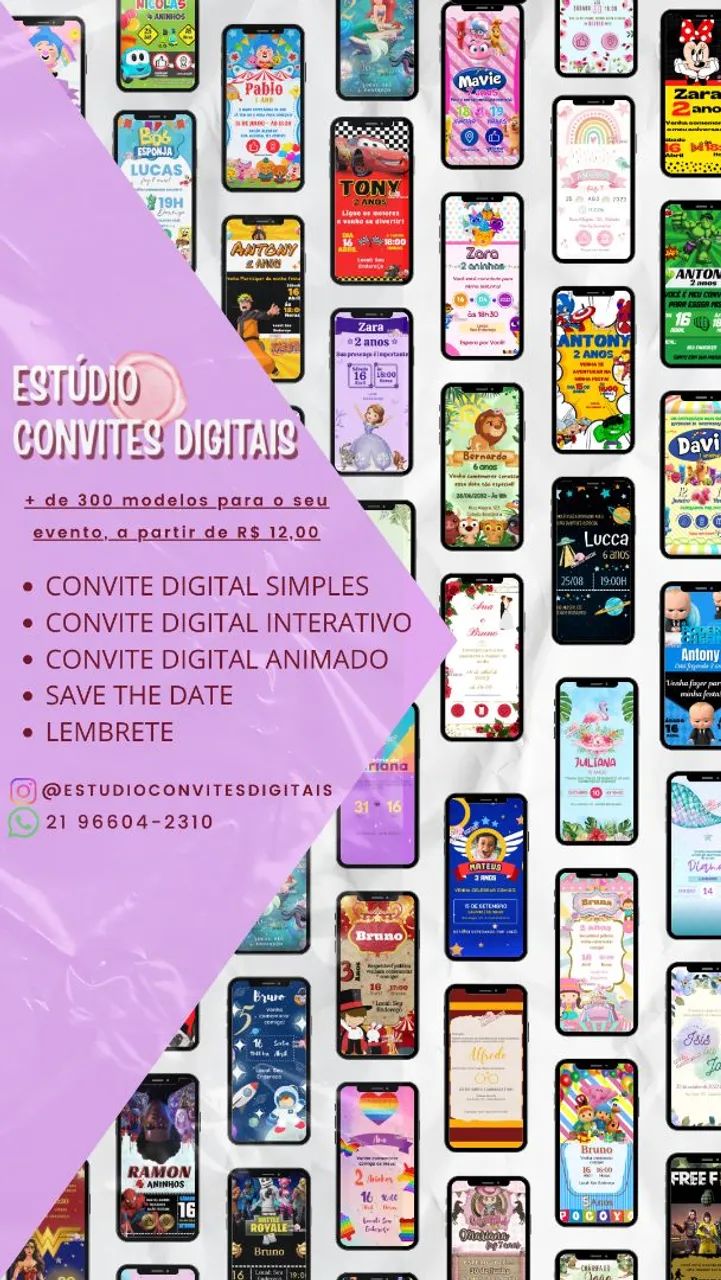 Convites digitais 