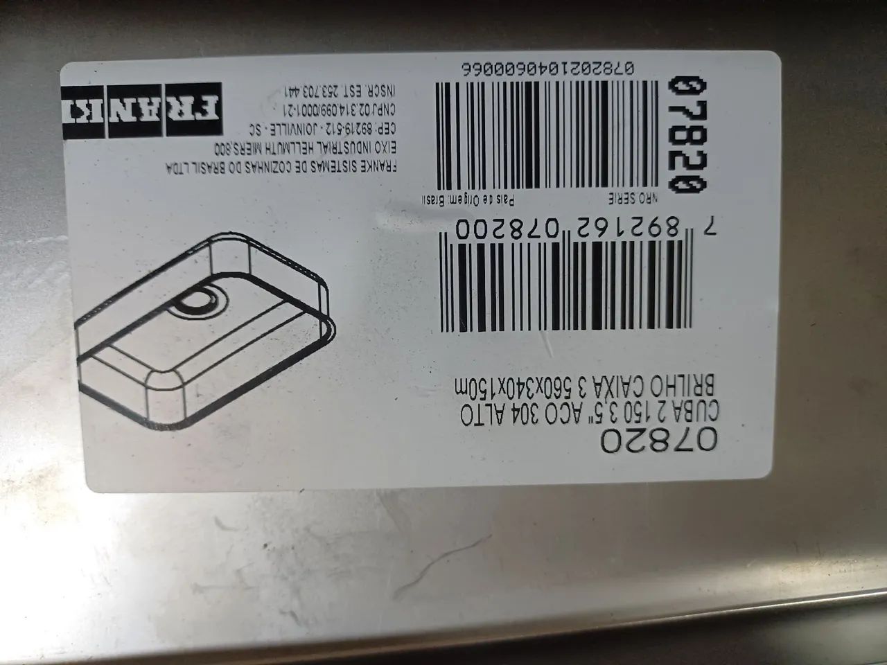 Cuba de aço inox Franke - Foto 3