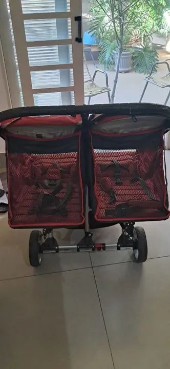 Carrinho de Bebê Duplo City mini Jogger- Usado - Foto 4