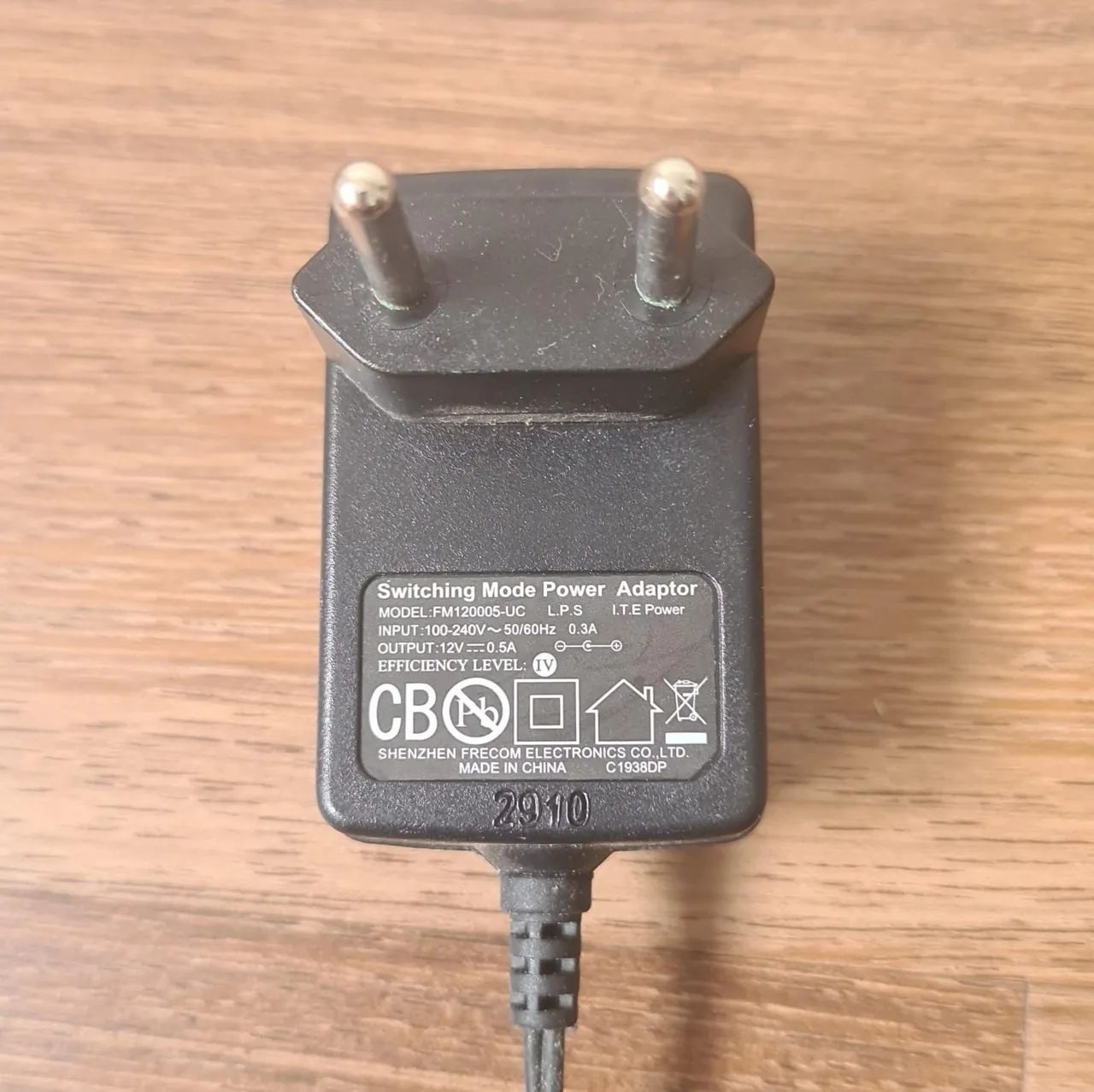 Fonte Carregador 12V 0.5A