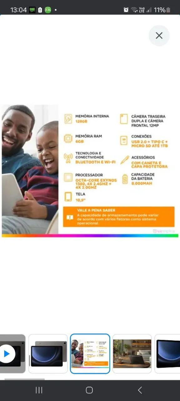 Tablet Samsung Galaxy Tab 10.1 S9FE - Foto 6