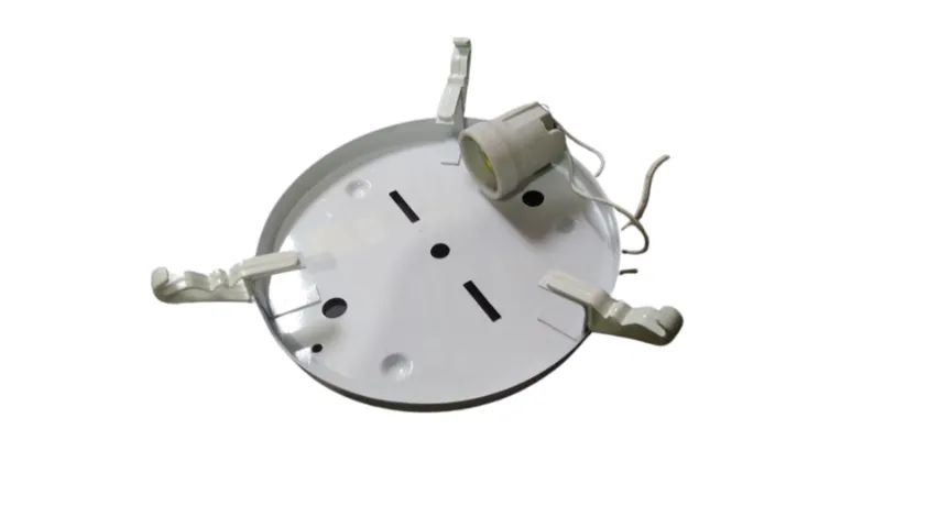 Plafon 1 Lâmpada Branco Vidro Clean 25cm - Foto 5