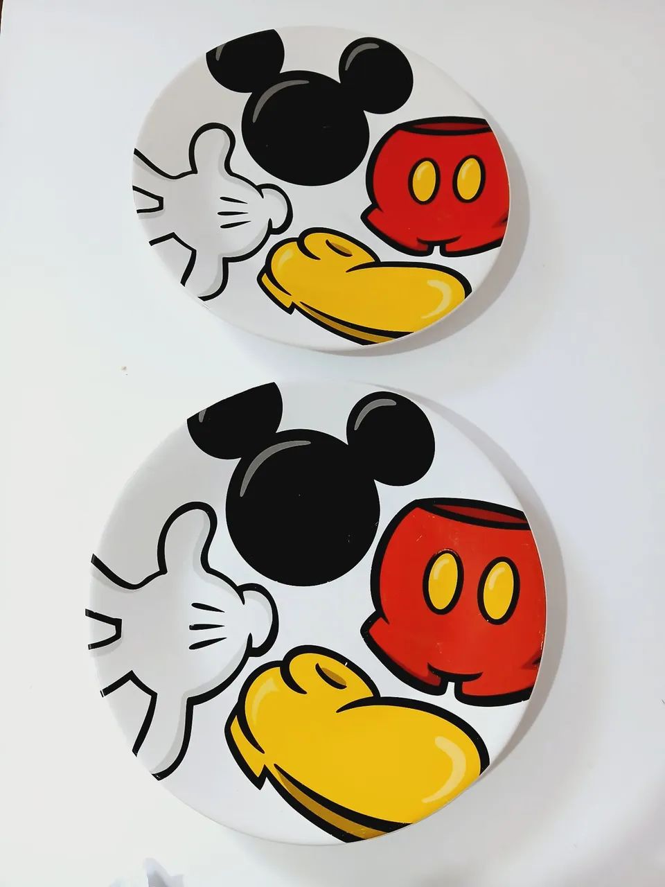 Par de pratos Mickey Mouse raro