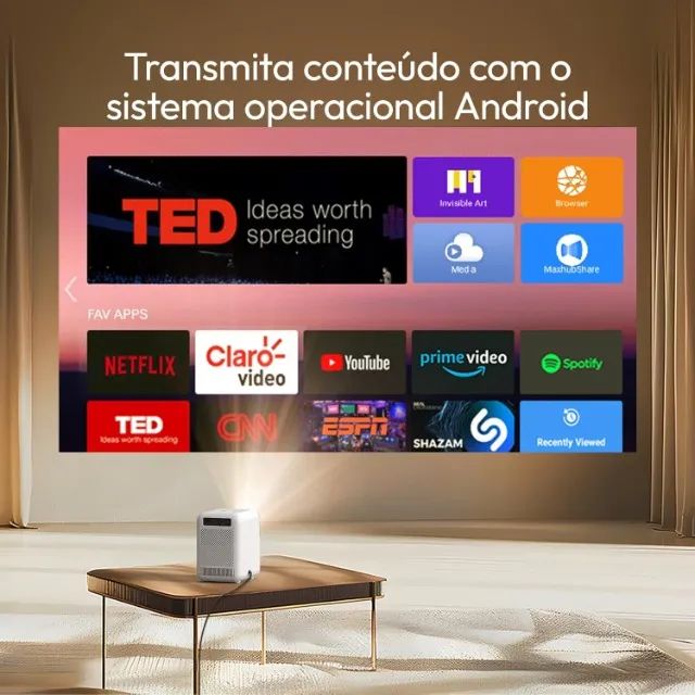 Projetor Android Byintek Love U4 PROMOÇÃO - Foto 3