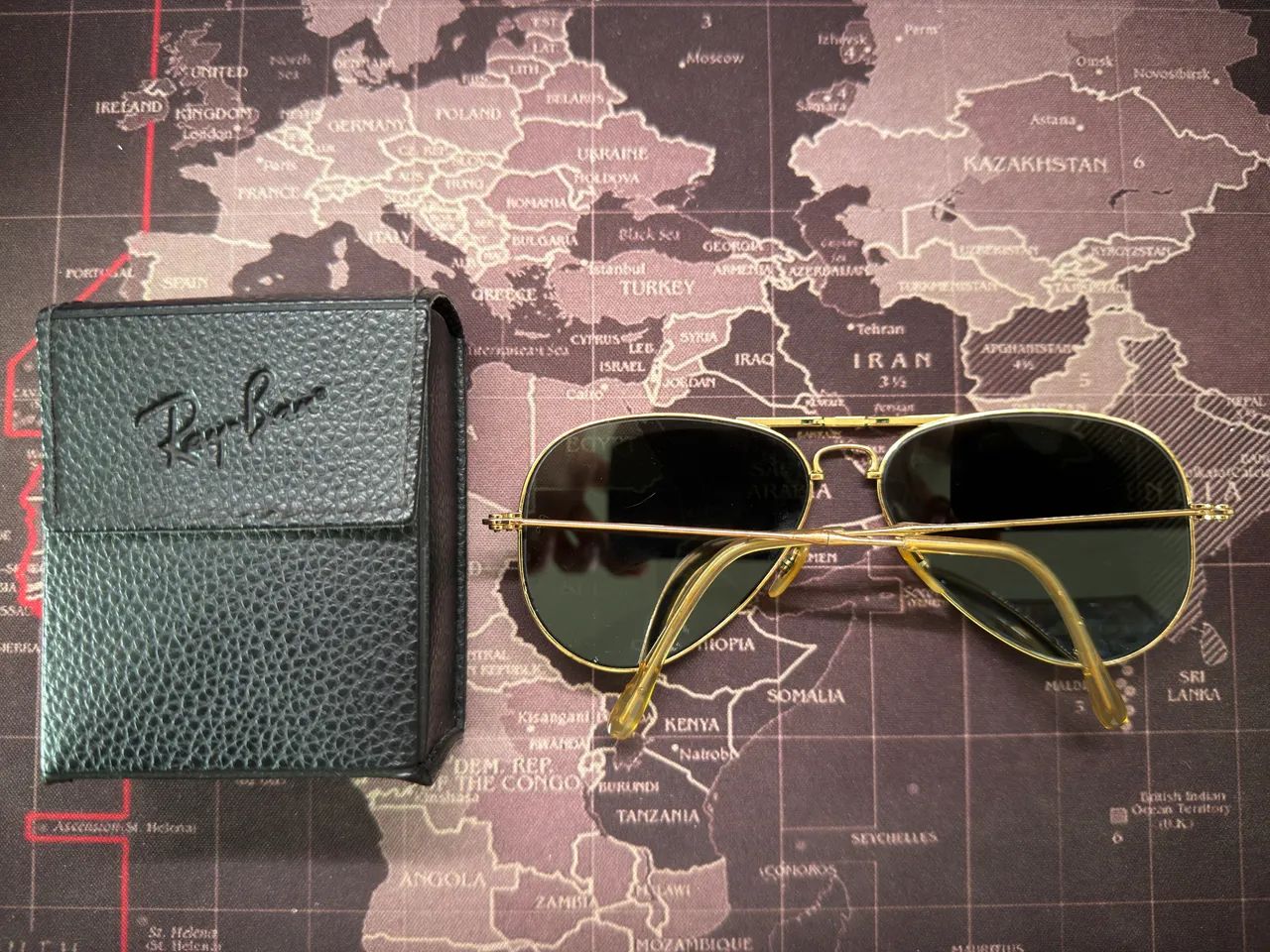 Óculos Rayban dourado - Foto 3
