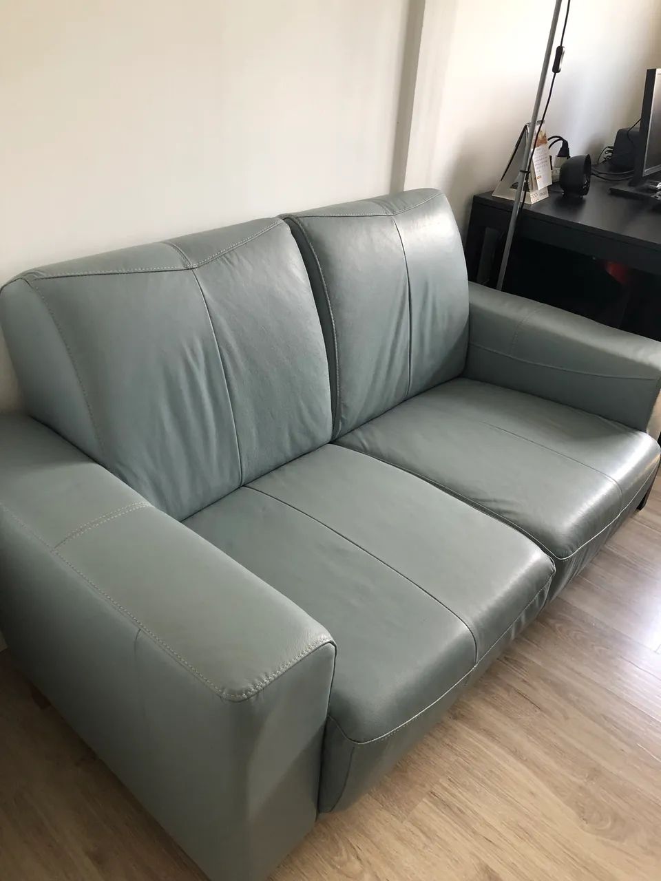 Sofá 2 lugares couro legítimo  - Foto 2