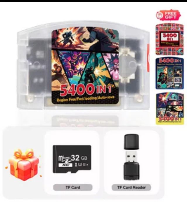 cartucho multi jogos flash card nintendo 64