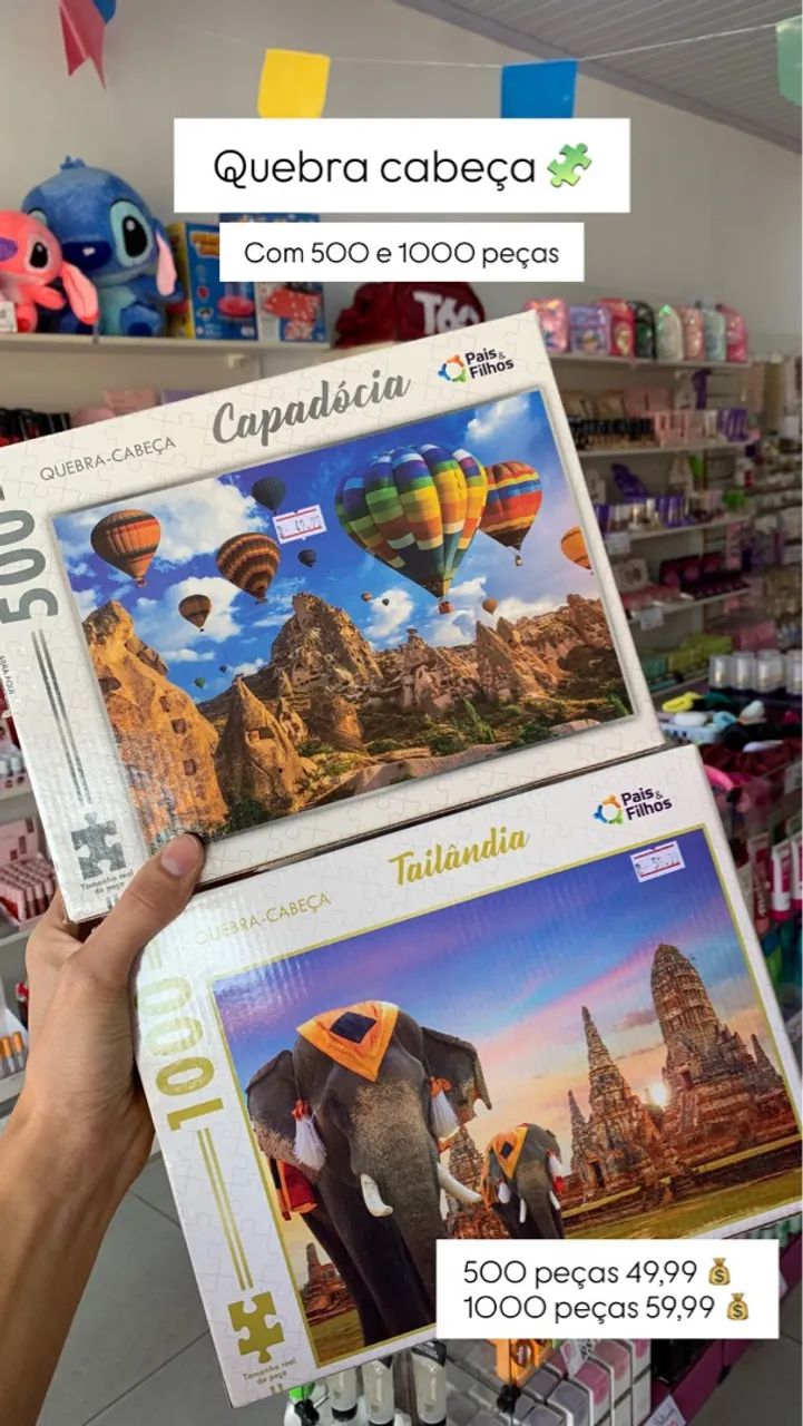 QUEBRA CABEÇA 500/ 1.000 peças 