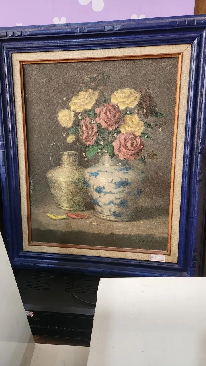 Quadro com Flores e Vasos
