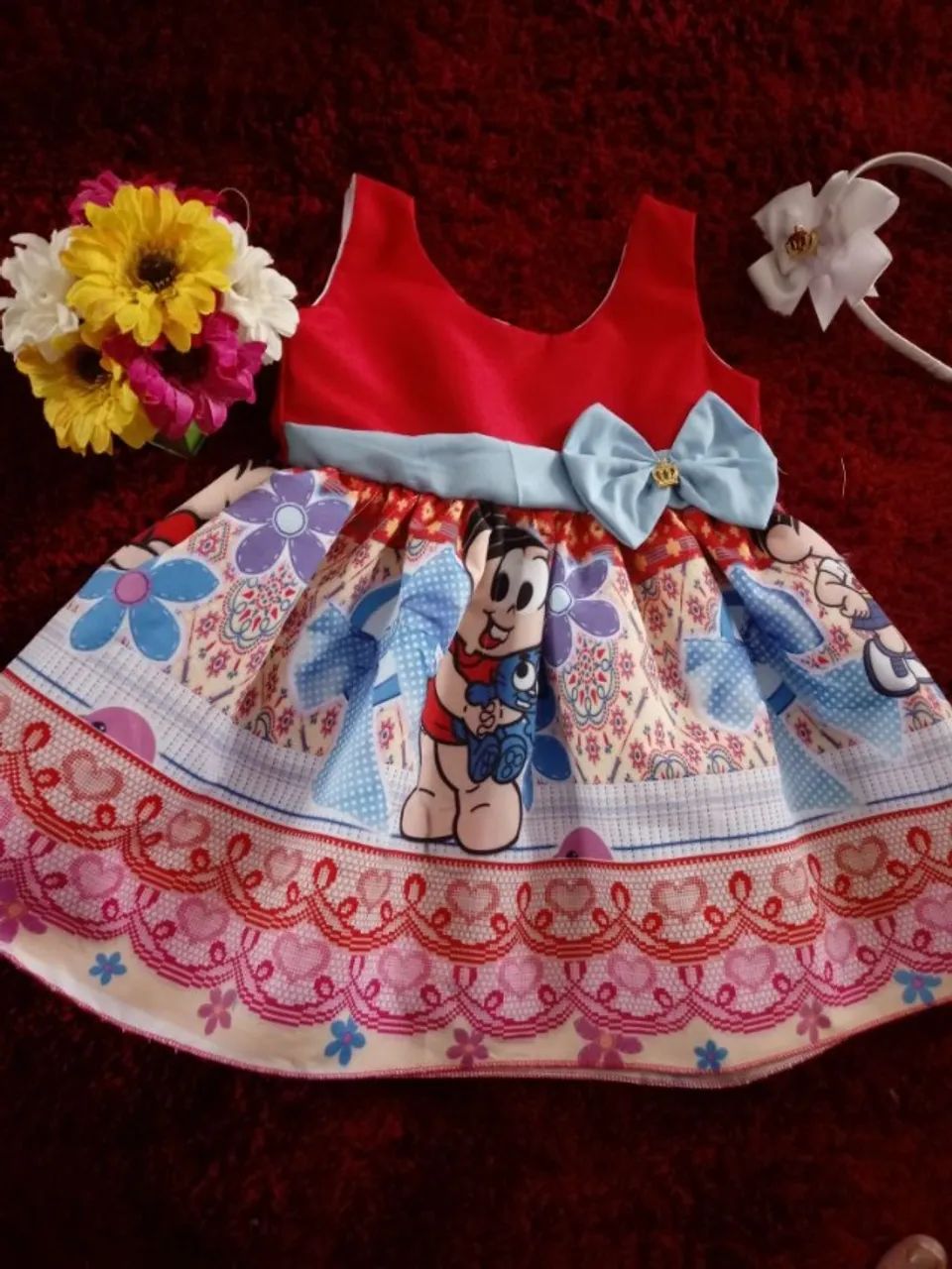 Vestido  Turma da Monica Tam 1/2