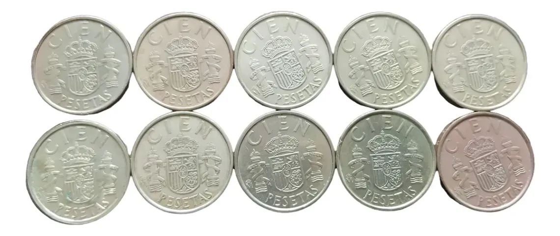 Moeda Estrangeira Antiga Espanha 100 Pesetas 1982 - 10 Un # Av