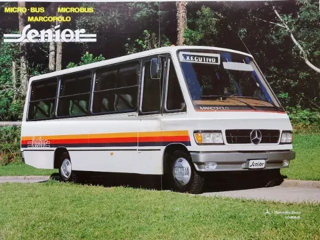 Catálogo Folder Pôster Marcopolo Senior Microônibus , Ônibus 