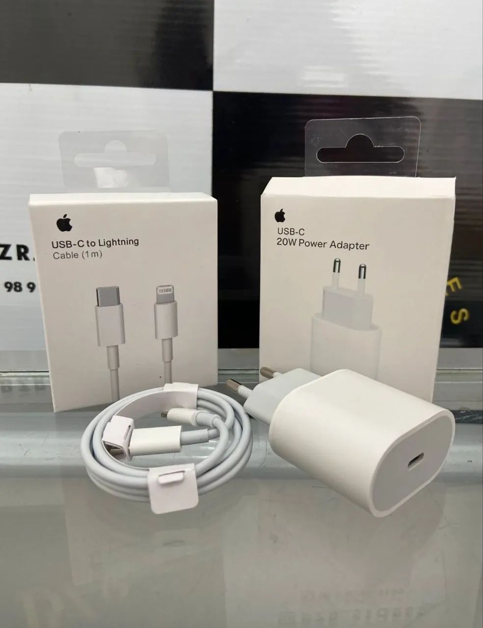 Carregador para iPhone Turbo Lightning + fonte usb-C - ENTREGA em slz e região 