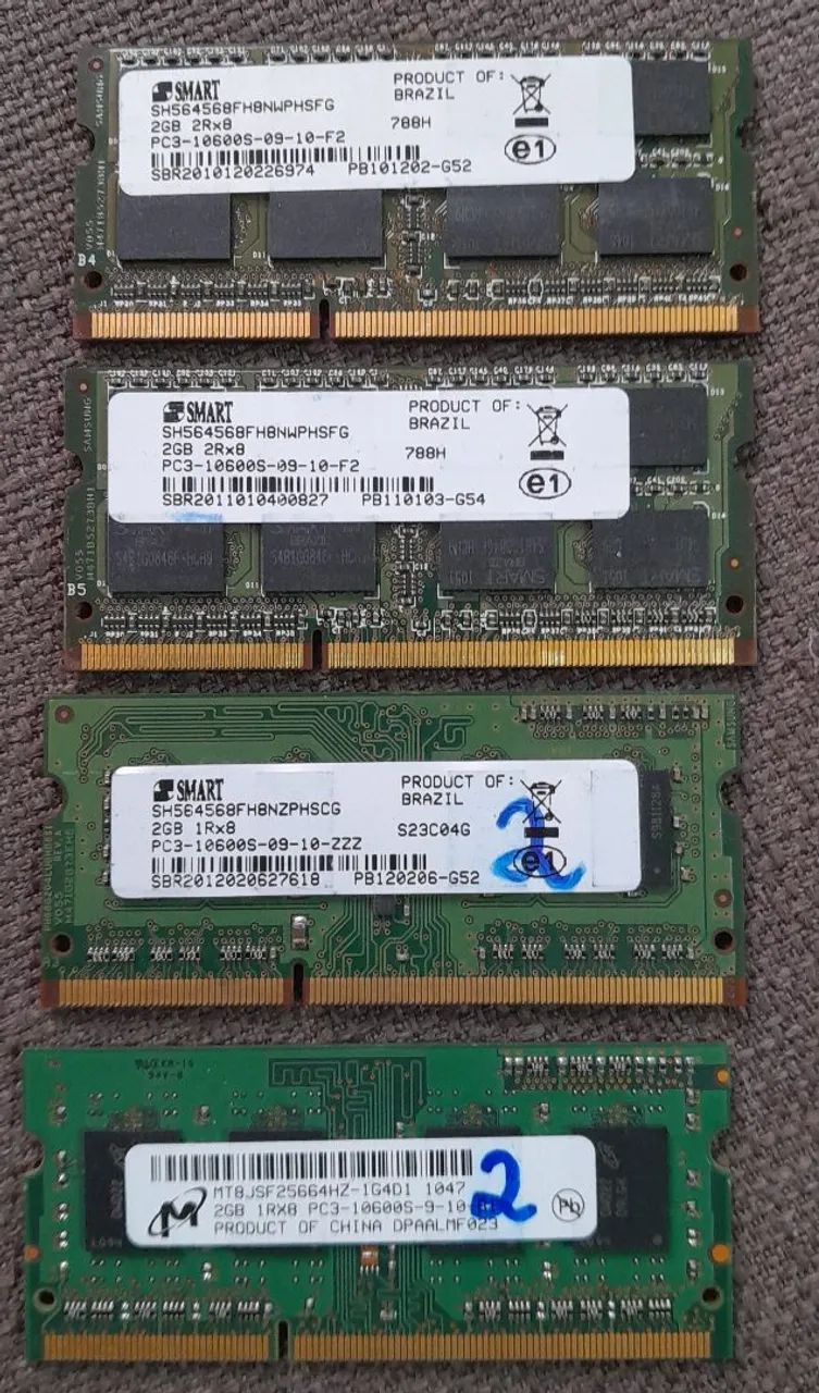 Memória de 2 gb DDR 3 para notebooks  - Foto 2