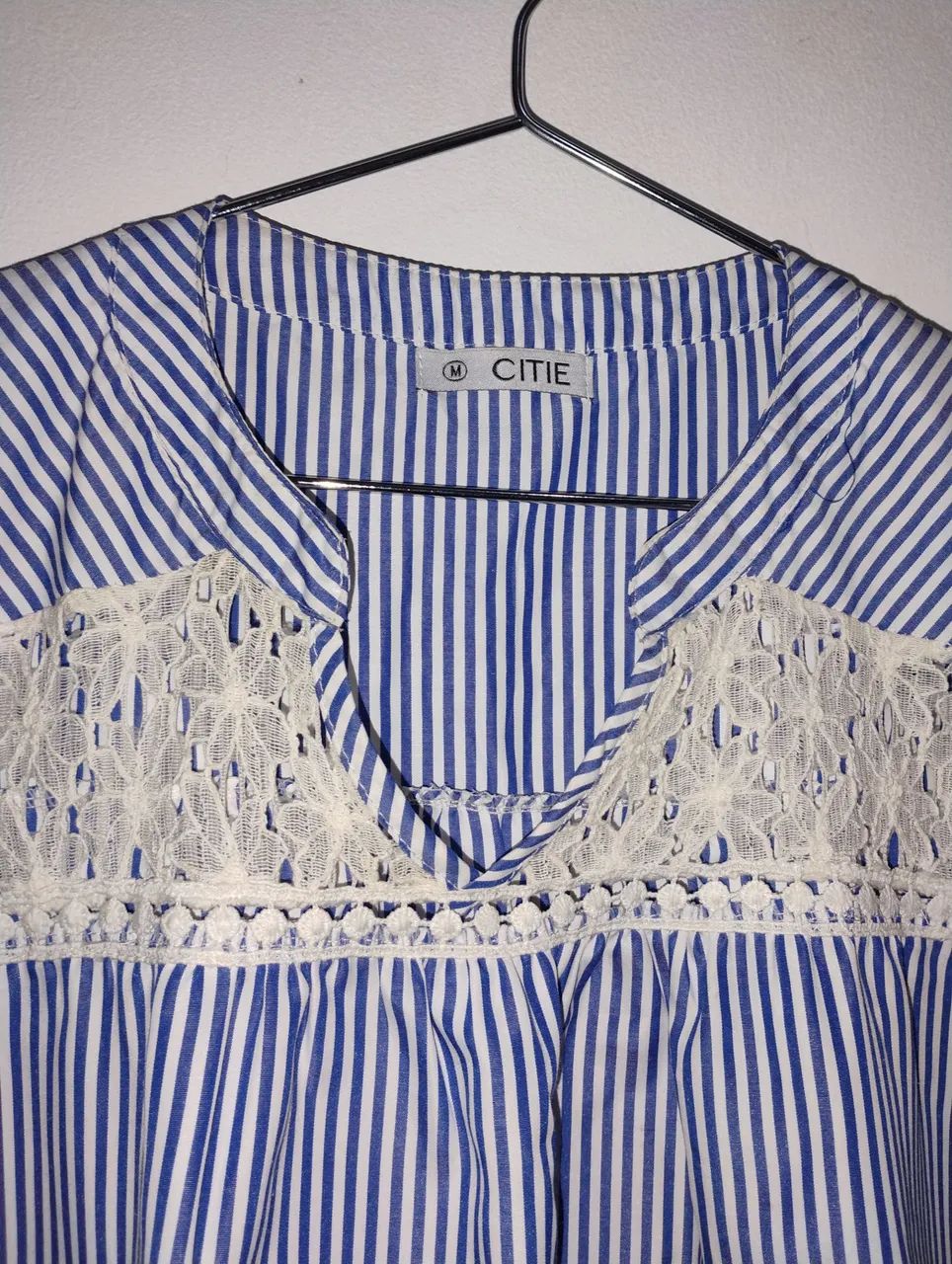 Blusa Azul Listrada - Foto 5