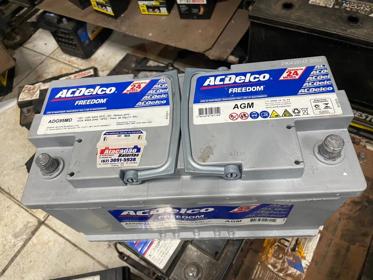 Bateria ACDelco ADG95MD Freedom AGM