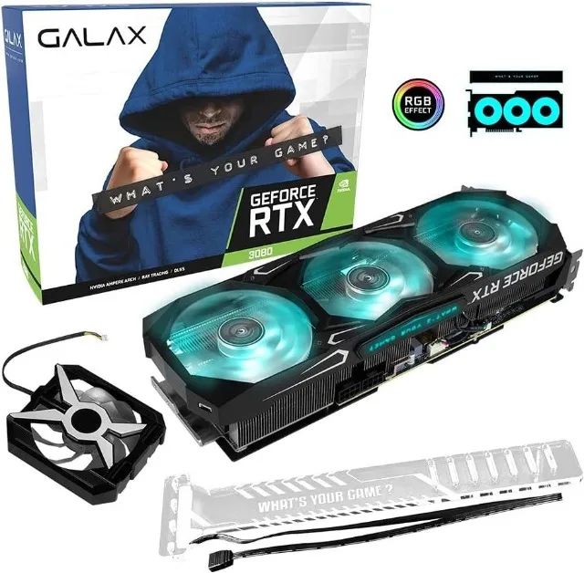 Placa de Vídeo GeForce RTX 3080 RGB 10GB semi nova Parcelo sem juros