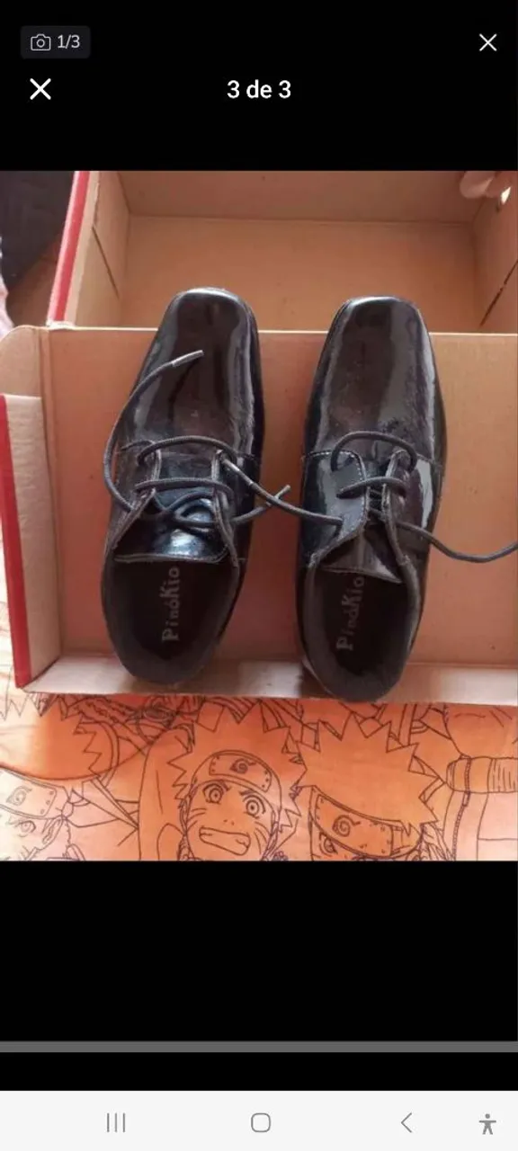 Sapato Infantil Social Pinókio Preto