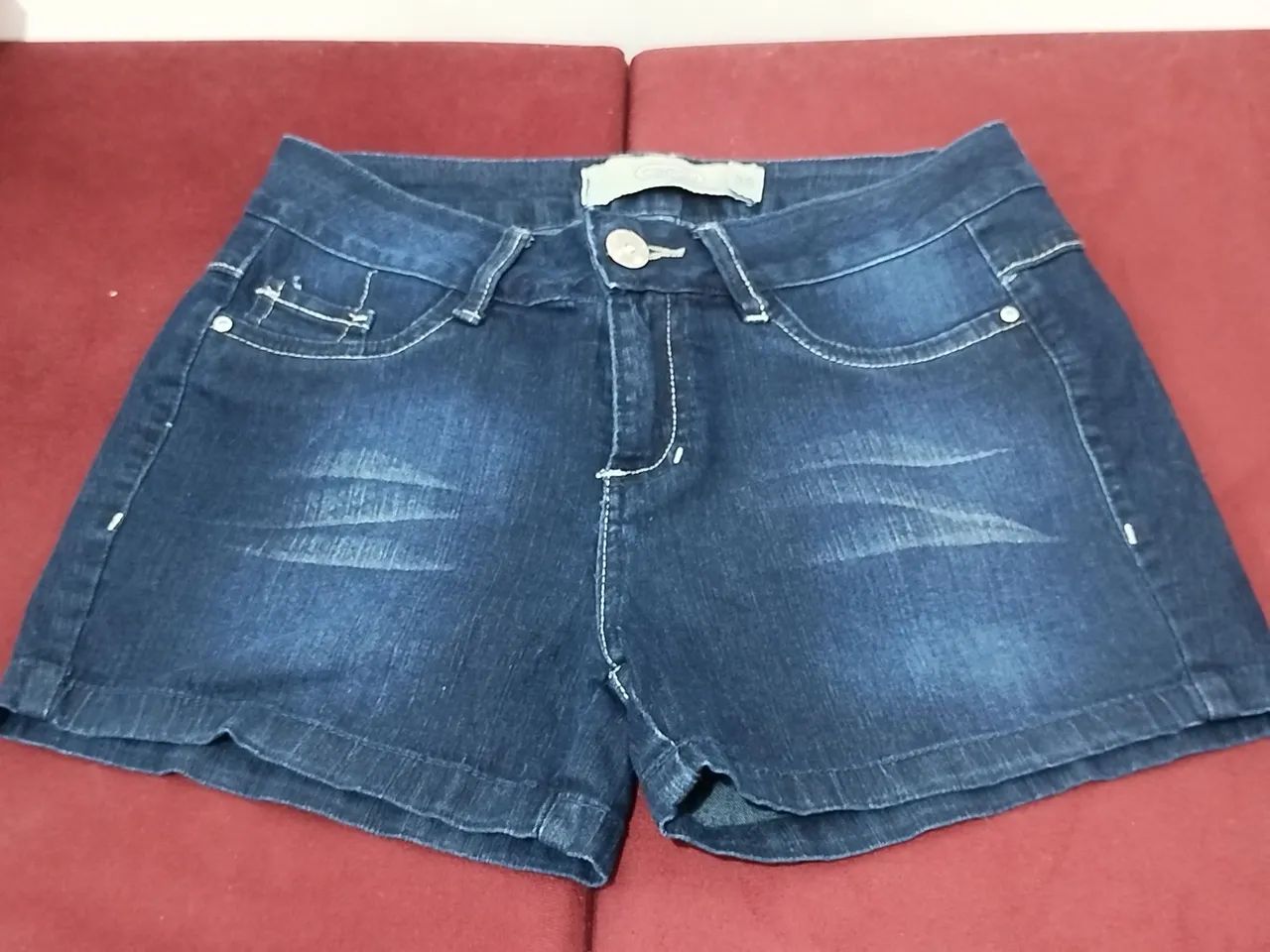 Short Jeans Feminino Azul