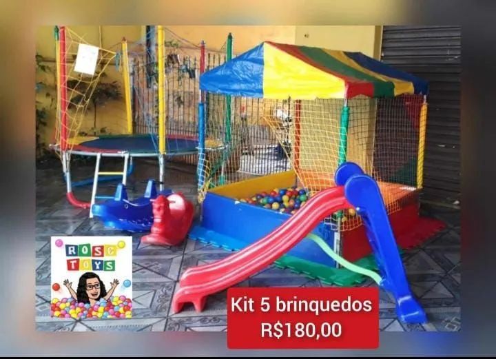 Locação de Brinquedos somente Pegue e monte! 