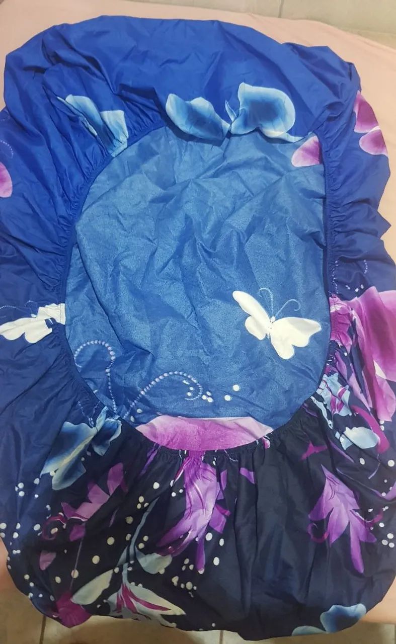 Lençol infantil/berço Borboleta - Foto 3