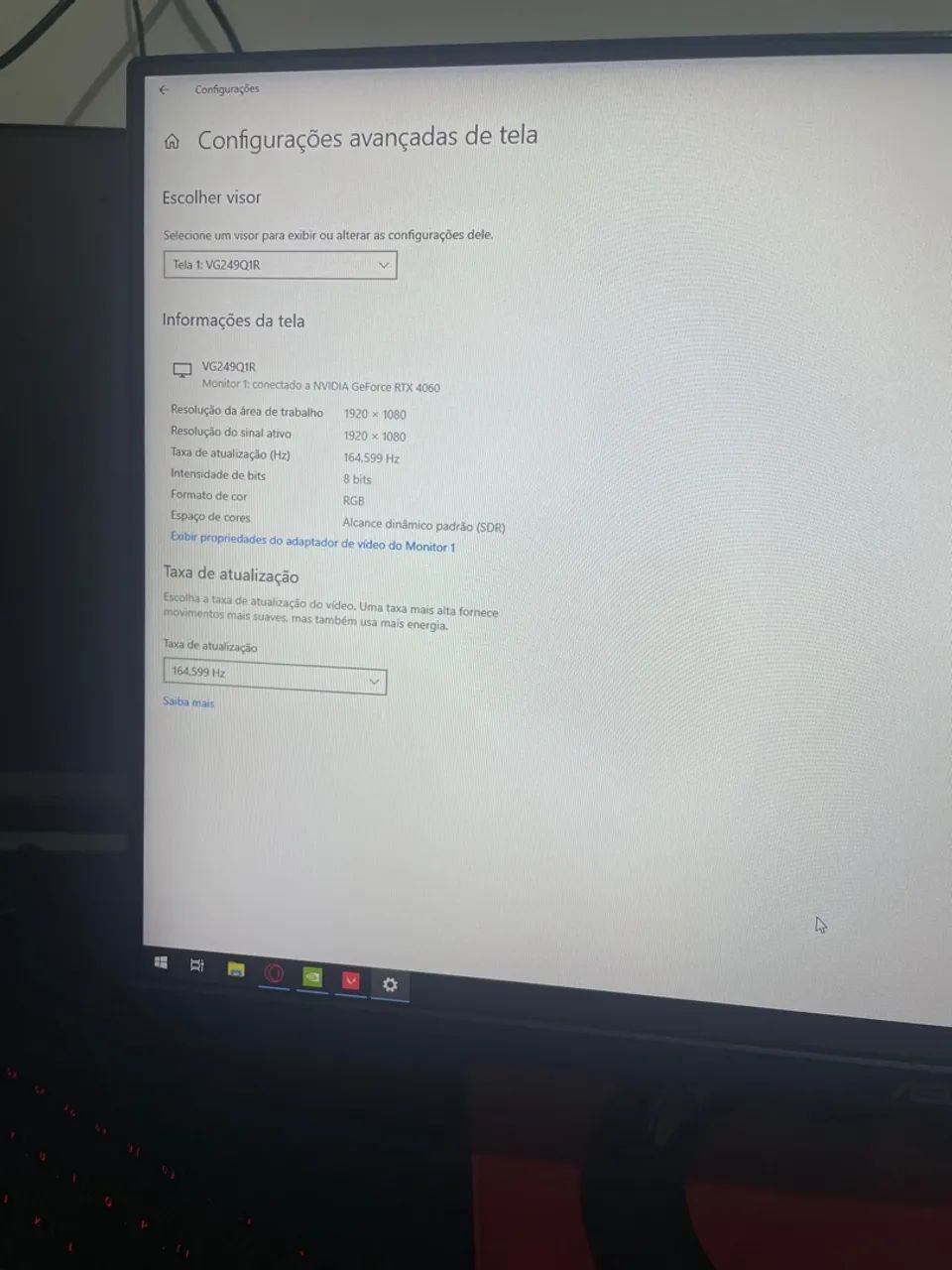 Monitor Gamer Asus 165hz 24 polegadas - Foto 2