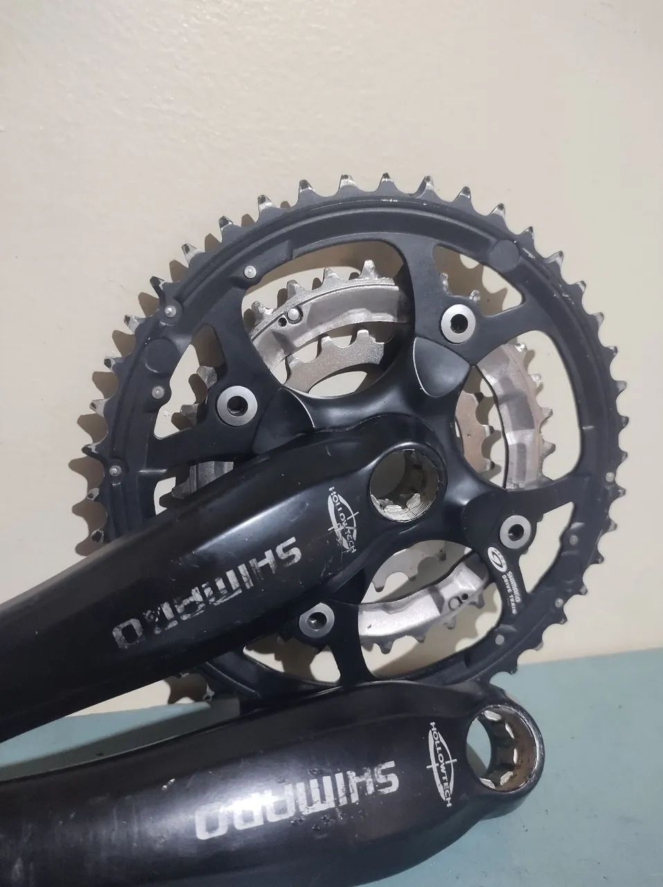 Pedivela Shimano Deore Octalink FC-M540 coroa tripla 44/32/22 175mm - Foto 4