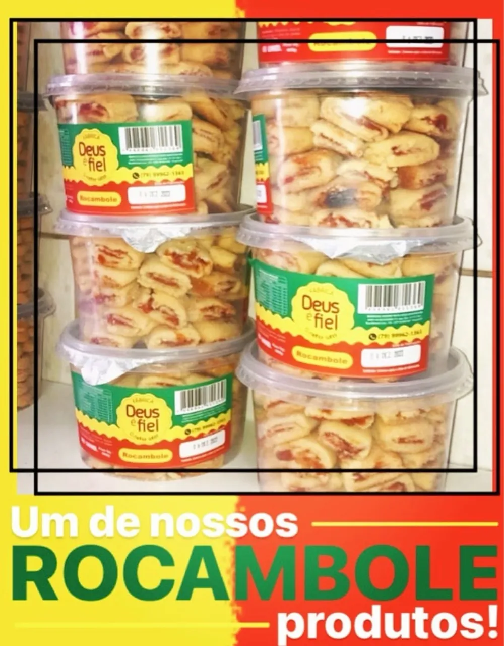 Rocamboles, Sablê e Salgados deliciosos da Deus e Fiel!