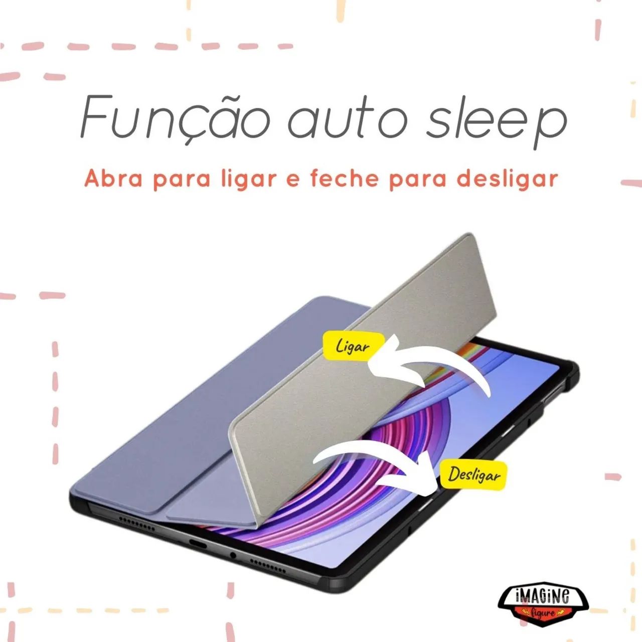 Case Magnetica Smart Auto Para Redmi Pad Pro 12,1 - Foto 3