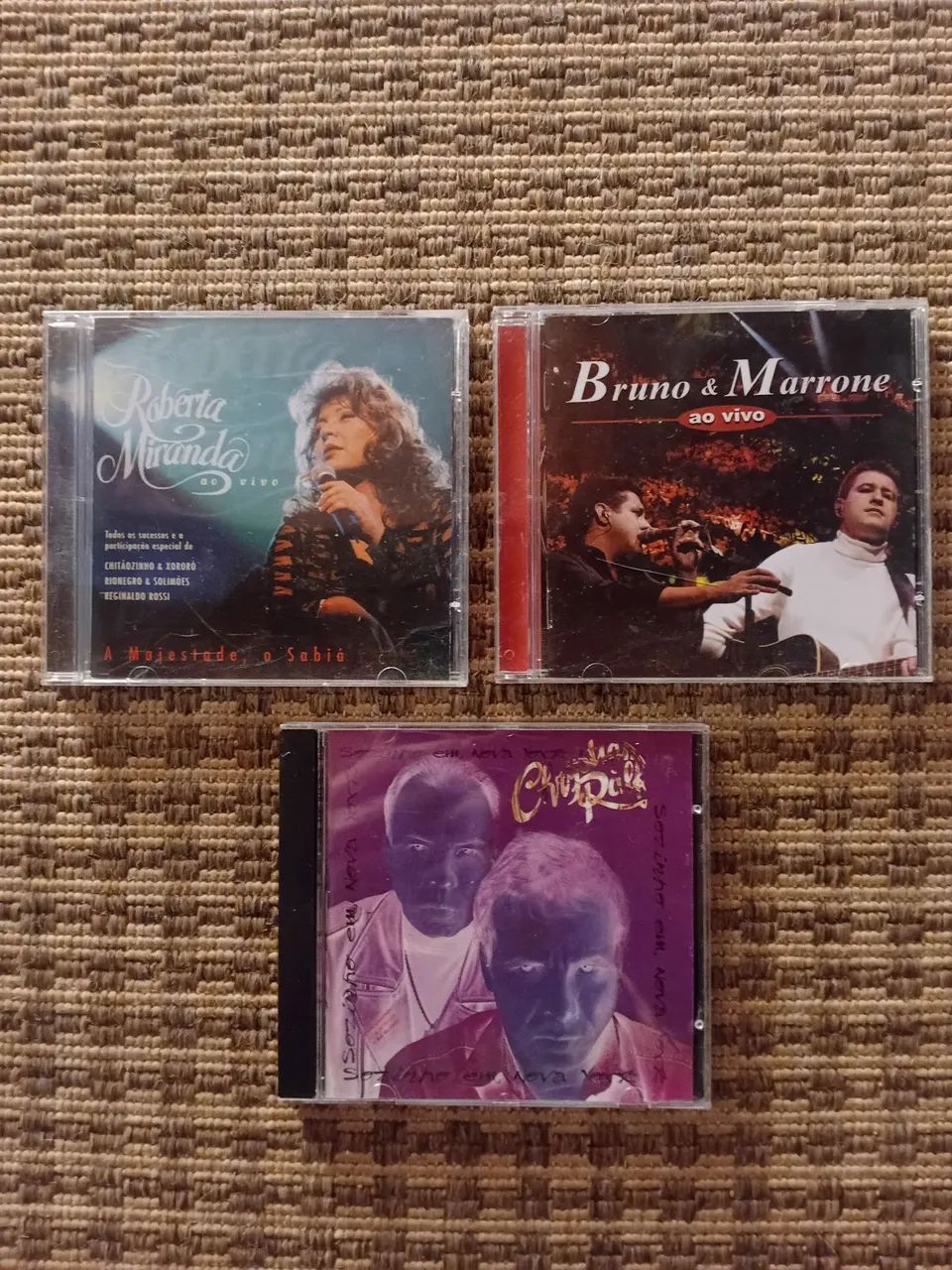 Lote de 3 CDs:  Roberta Miranda, Bruno & Marrone e Christian & Ralf