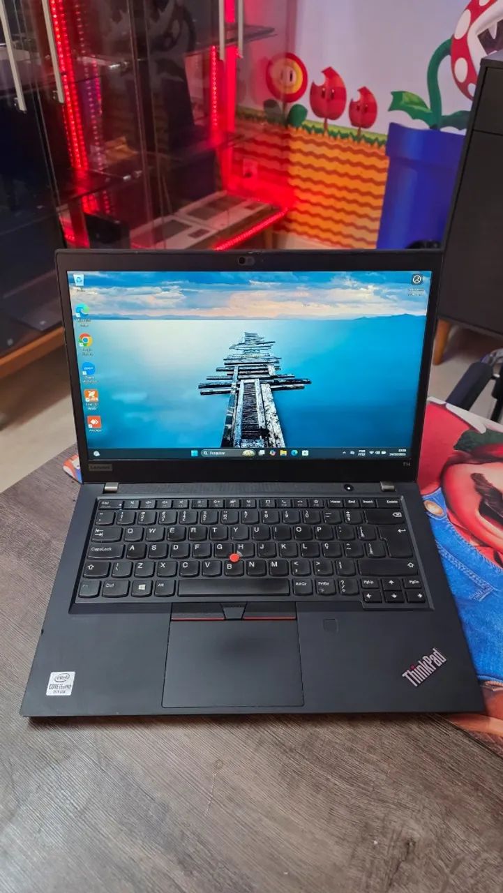 Notebook Seminovo Lenovo Thinkpad T14 Windows 11 PRO TouchScreen i5 10Th 16GB SSD 512GB 