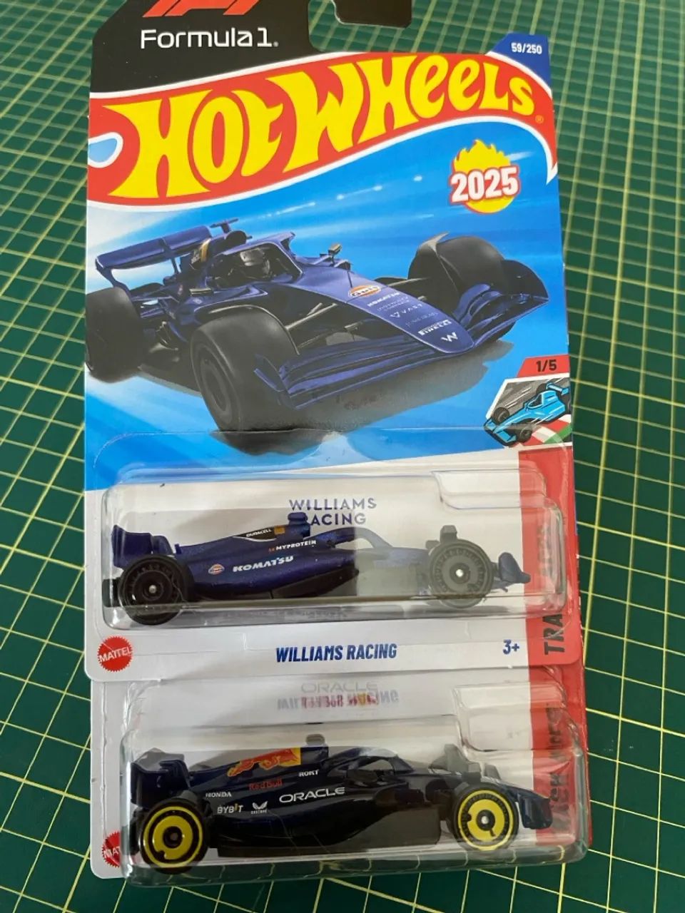 Dupla Hot Wheels F1 (Willians e Oracle Red Bull) - Foto 3