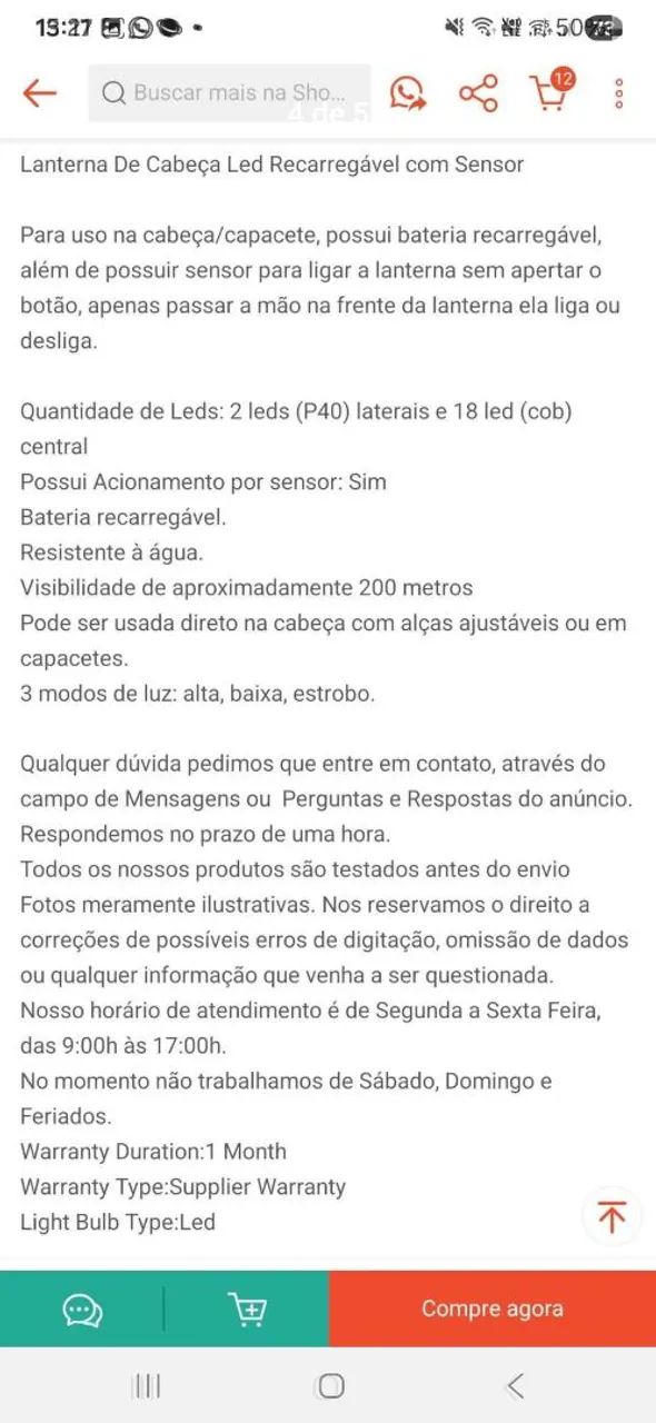 Lanterna de Cabeça LED - recarregáveis  - Foto 4