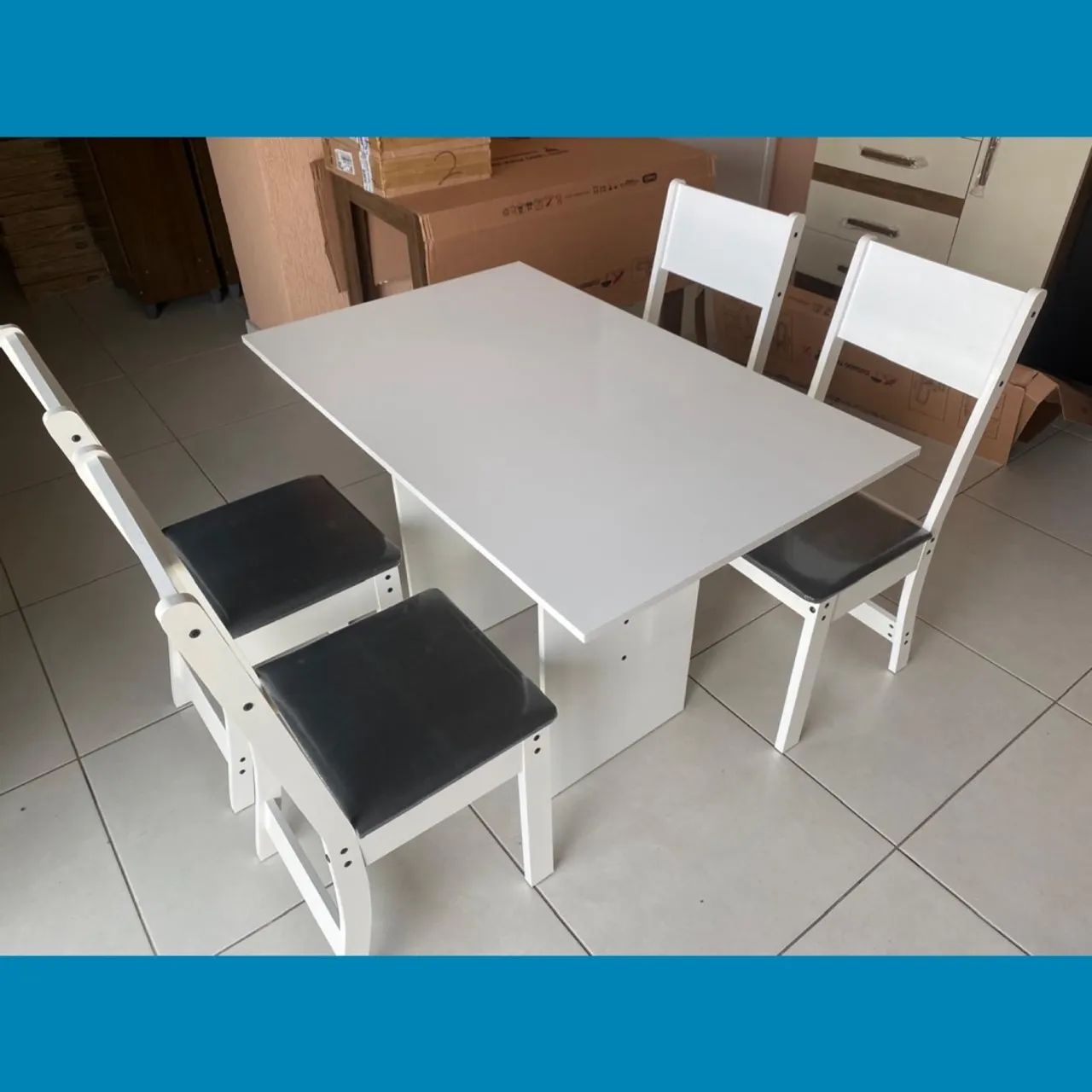 Mesa com 4 cadeiras - entrego hoje  - Foto 2