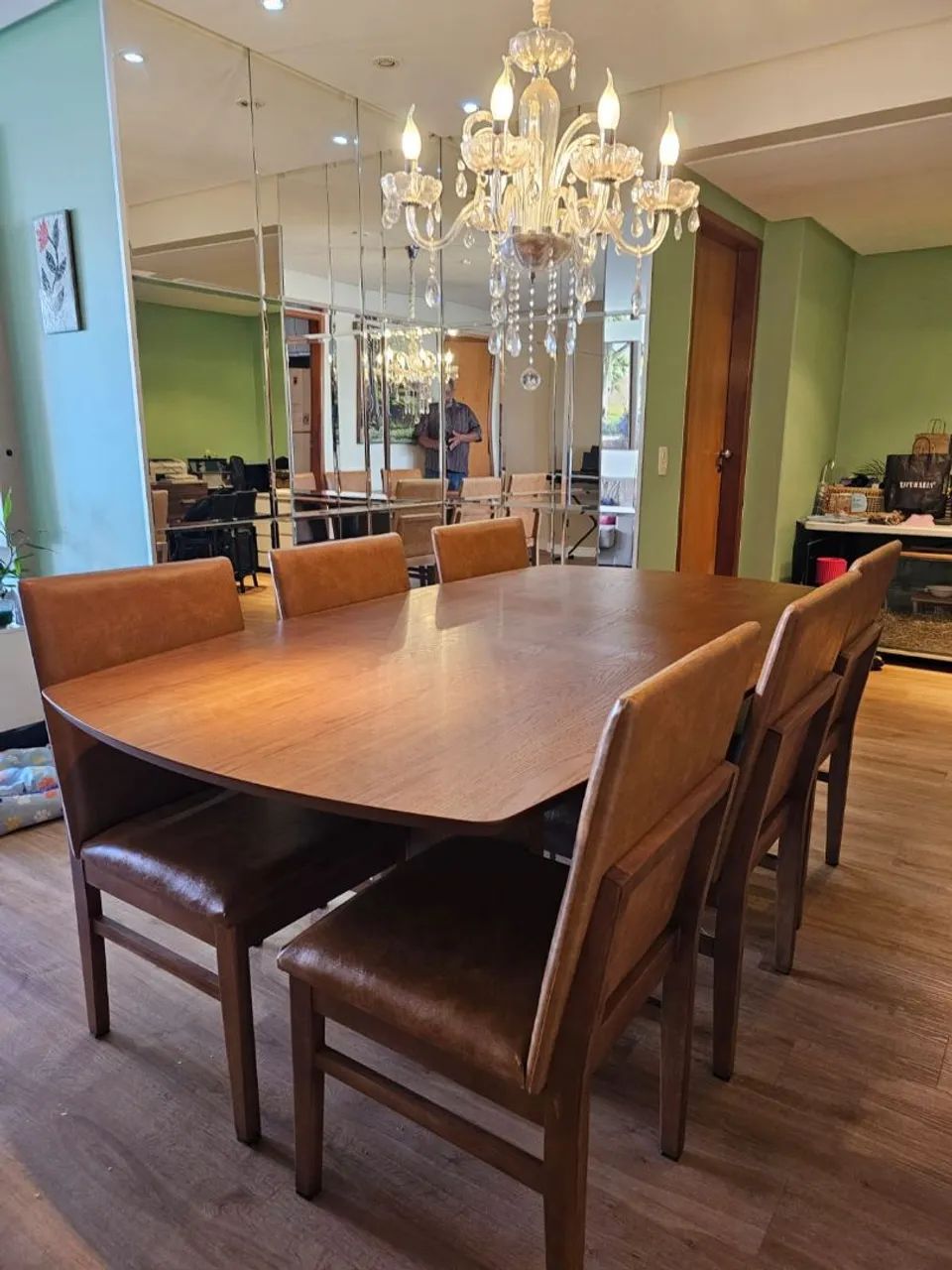 Mesa de Jantar em Madeira Maciça 6 lugares  - Foto 5