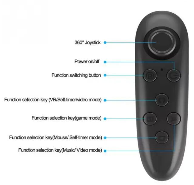 Controle Bluetooth P/ Celular Tablet Android Ios Óculos Vr - Foto 3