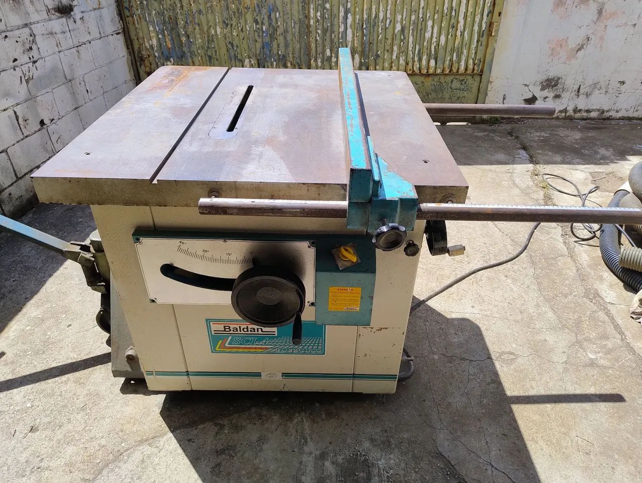 Serra circular Baldan 1x1 45 graus avanço invicta máquinas para marcenaria LEIA O ANÚNCIO 
