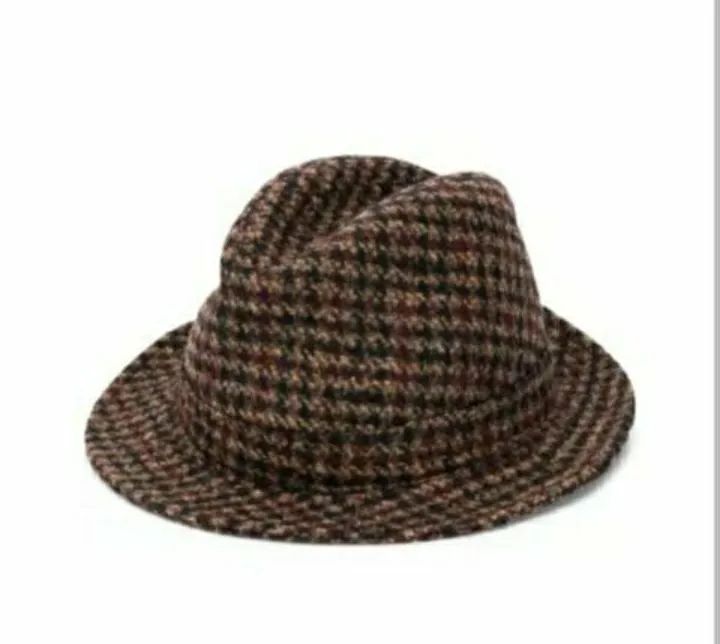 CHAPÉU FEDORA XADREZ, NOVO, MARCA DOLCE & GABBANA.