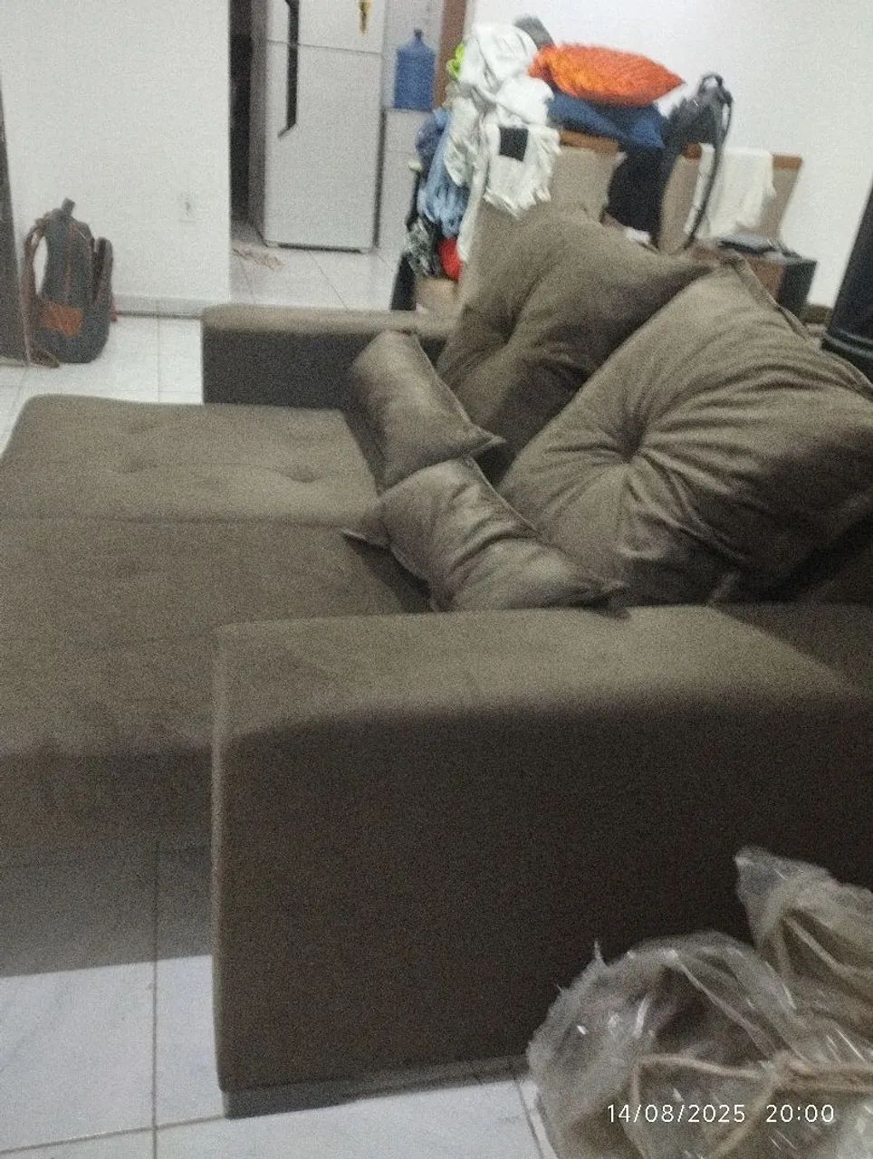 Sofá 2 metros retrátil cizana já com frete  - Foto 3