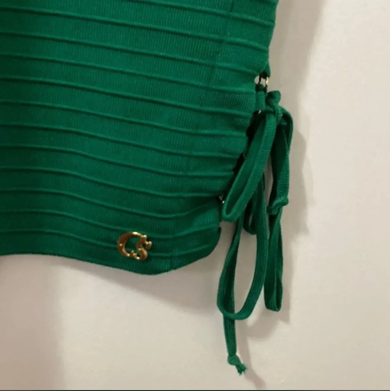 Vestido bandagem verde Carmen Steffens - Foto 5
