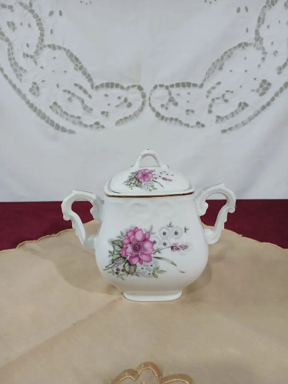  AçucareiroPorcelana Vista Alegre Portugal vintage - Foto 5