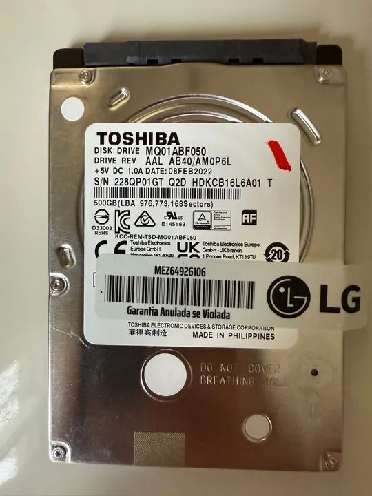 HD 500 GB notebook SATA 2.5 - Foto 2