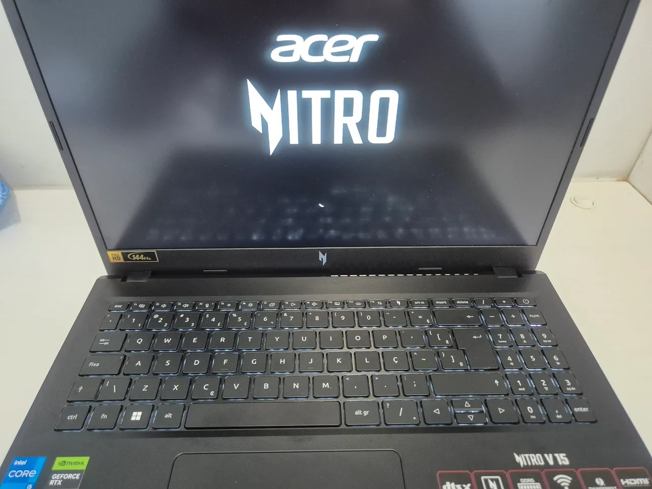 Notebook Acer Nitro V15 novo - 3050 6GB, 16GB RAM e 512GB Nvme