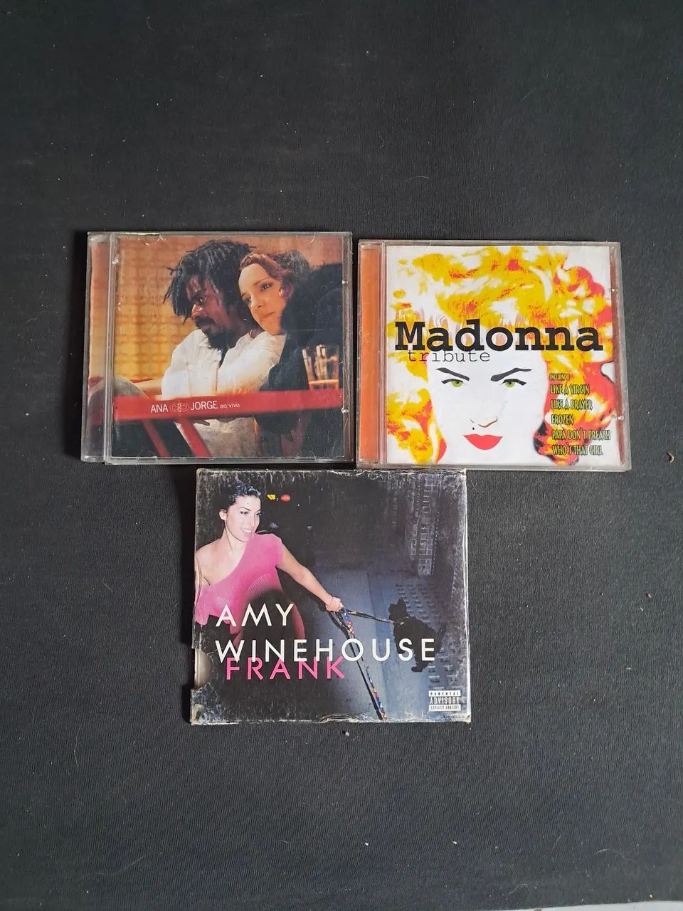 CDs de Música - Madonna Tribute, Amy Winehouse Frank e Ana & Jorge