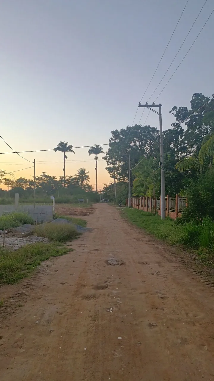 Chácara no pôr do sol