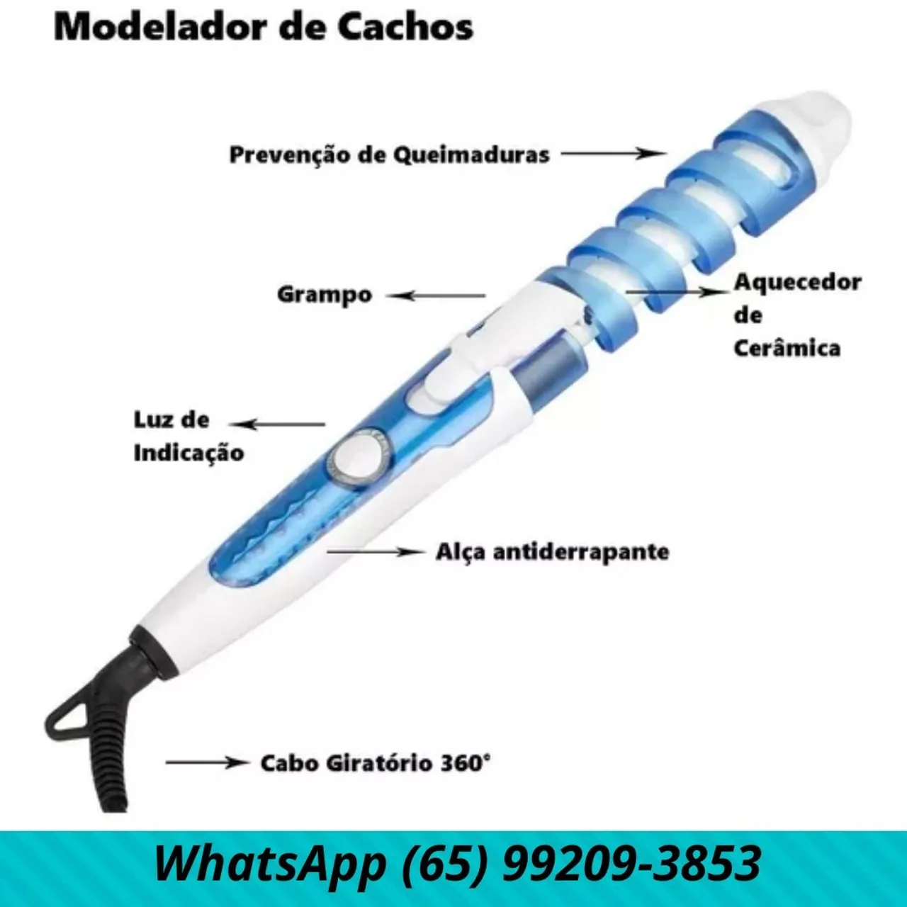 Modelador Cachos Babyliss Cacheador Cabelo Bivolt