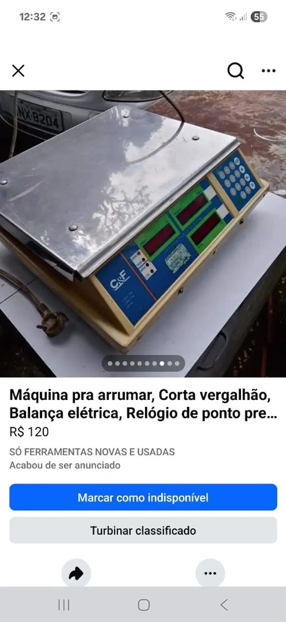 Balança elétrica precisa trocar o Led